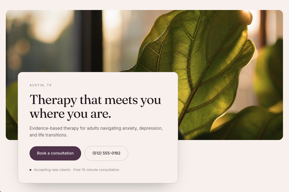 A site built on Presence